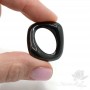 Ceramic element Square curved 28mm, black