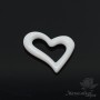 Ceramic Heart Asymmetry 19:15mm, white