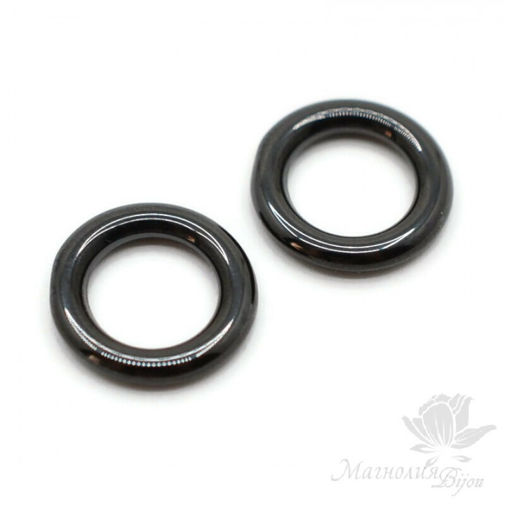 Ceramic element Ring 12mm, black