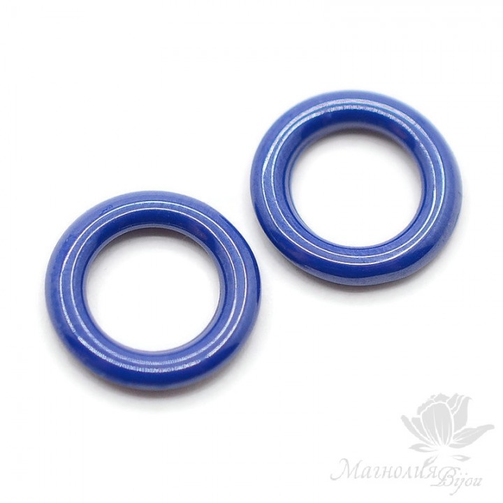Керамический элемент Кольцо 12мм, цвет синий