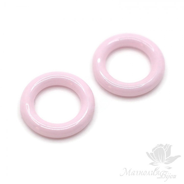 Ceramic element Ring 12mm, pink
