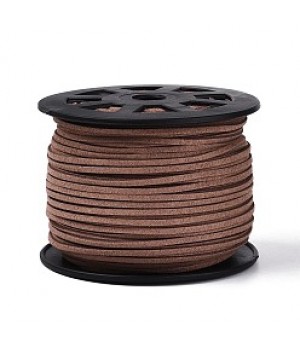 Замшевый плоский шнур 2.5мм цвет Sienna, 1 метр