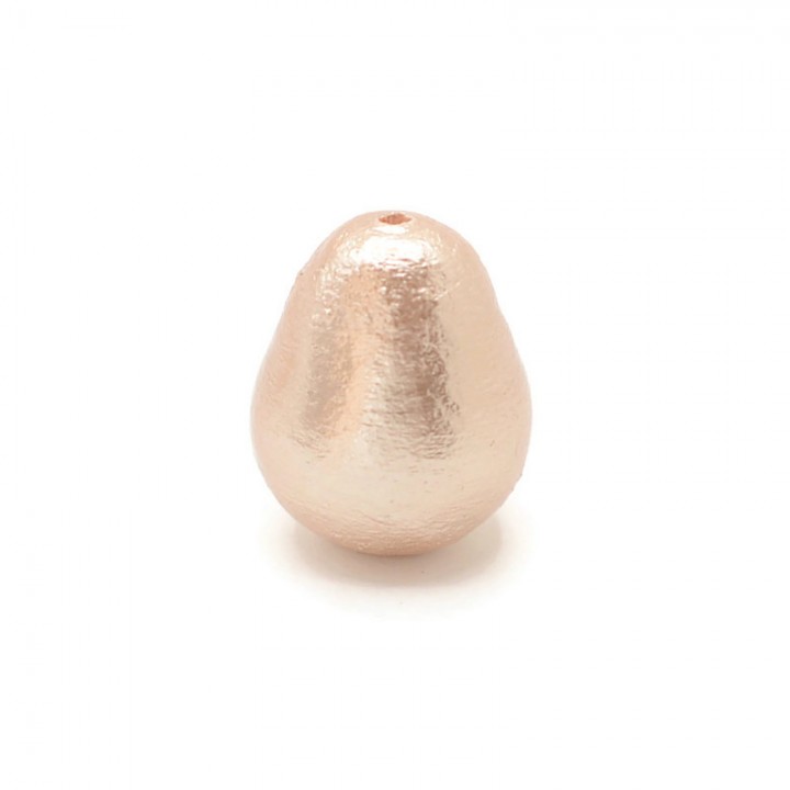 Cotton pearl drop 12:16mm (Japan), color beige
