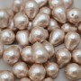 Cotton pearl drop 12:16mm (Japan), color beige