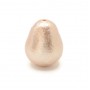 Cotton pearl drop 15:20mm (Japan), color beige