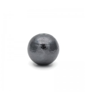 14mm round cotton pearls(Japan), color black