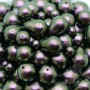 15:20mm cotton pearl drop(Japan), color rich green black