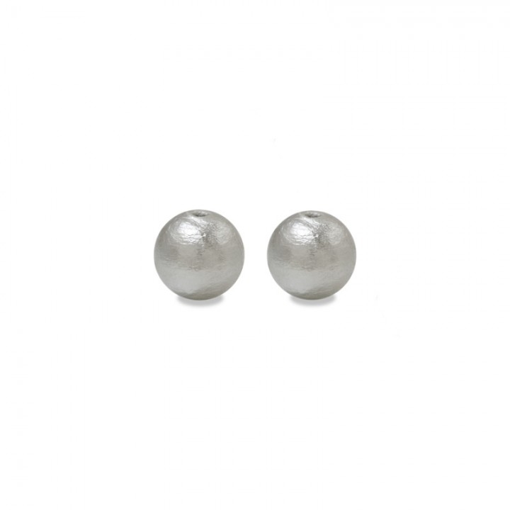Cotton pearl 10mm(Japan), color gray