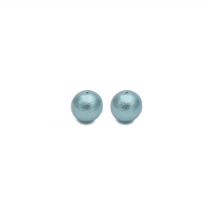 10mm round cotton pearls(Japan), color gray blue