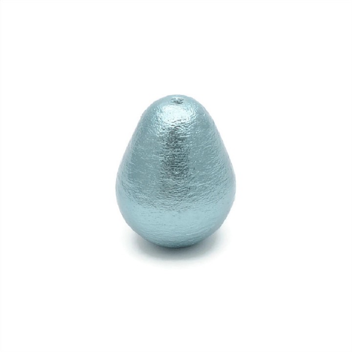 12:16mm cotton pearl drop(Japan), color gray blue
