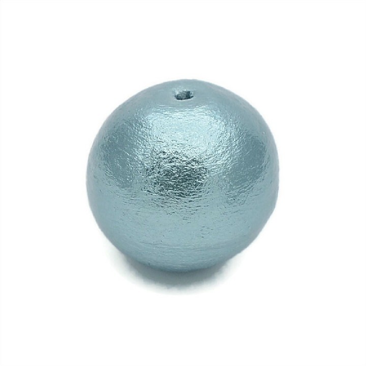 Хлопковый жемчуг 18мм(Япония), цвет gray blue
