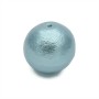 18mm round cotton pearls(Japan), color gray blue