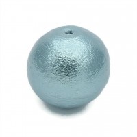20mm round cotton pearls(Japan), color gray blue