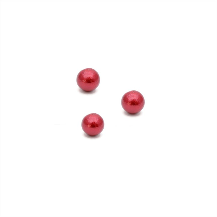Cotton pearl 8mm(Japan), color red