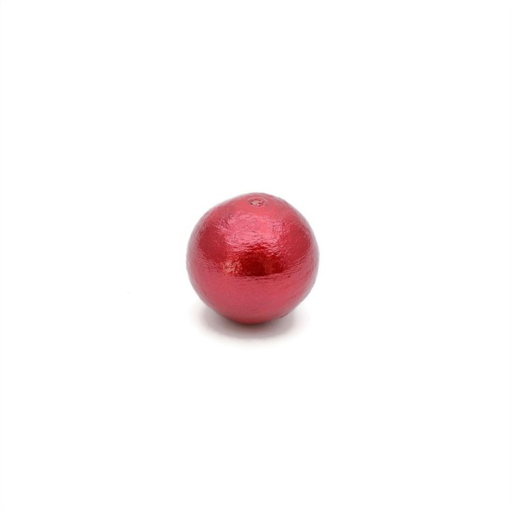 Cotton pearl 12mm(Japan), color red