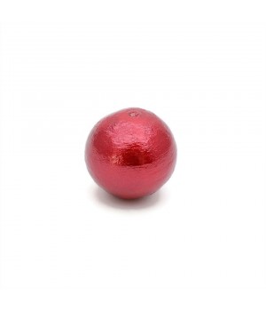 Cotton pearl 14mm(Japan), color red