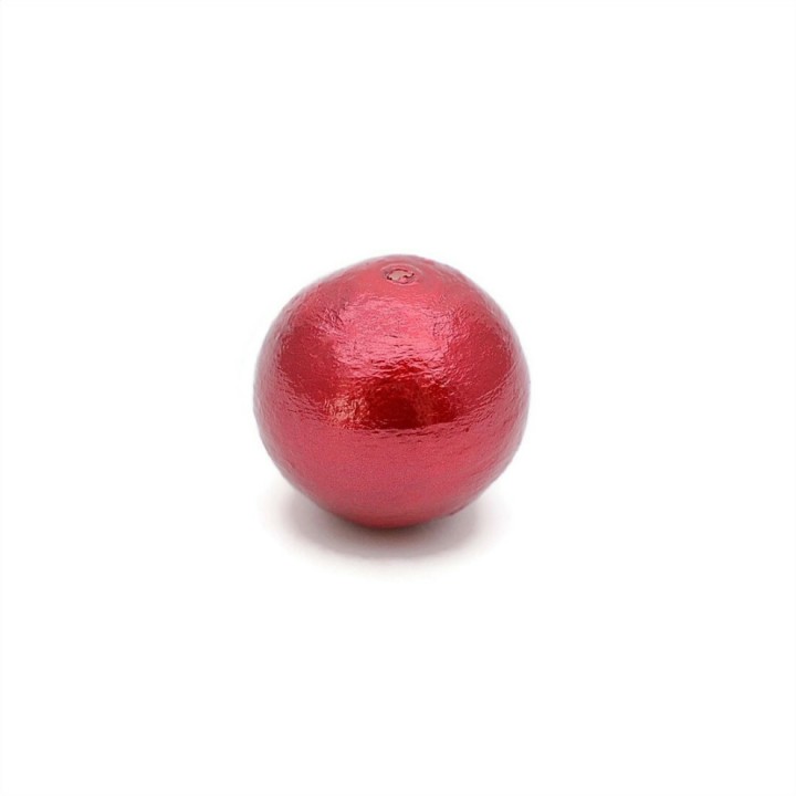 Cotton pearl 14mm(Japan), color red