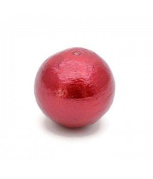 Cotton pearl 18mm(Japan), color red