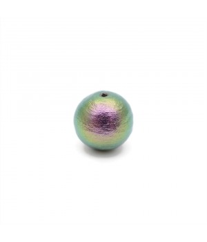 Cotton pearl 12mm(Japan), color rich green black