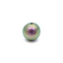 Cotton pearl 12mm(Japan), color rich green black