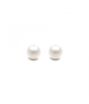 Cotton pearl 10mm(Japan), color rich white