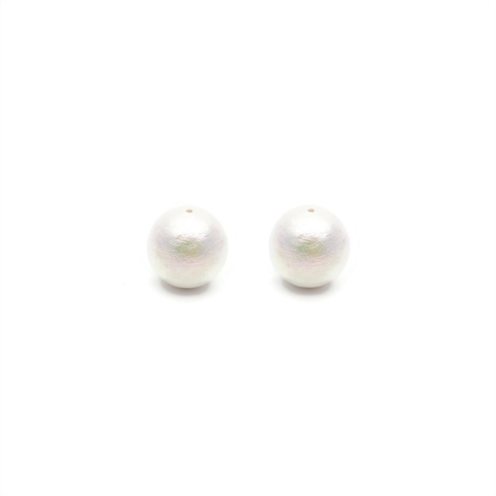 Cotton pearl 10mm(Japan), color rich white