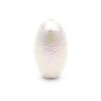 Хлопковый жемчуг овальный 11:20мм(Япония), цвет rich white