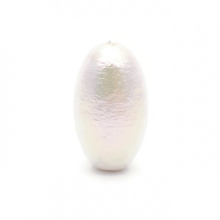 11:20mm cotton pearl oval(Japan), color rich white