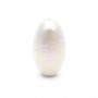 11:20mm cotton pearl oval(Japan), color rich white