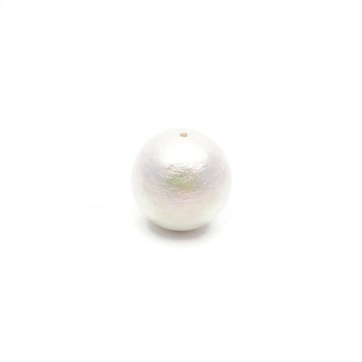Cotton pearl 12mm(Japan), color rich white