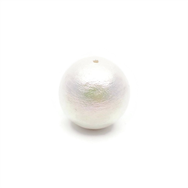 Cotton pearl 14mm(Japan), color rich white