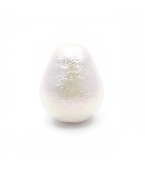 15:20mm cotton pearl drop(Japan), color rich white