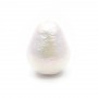 15:20mm cotton pearl drop(Japan), color rich white