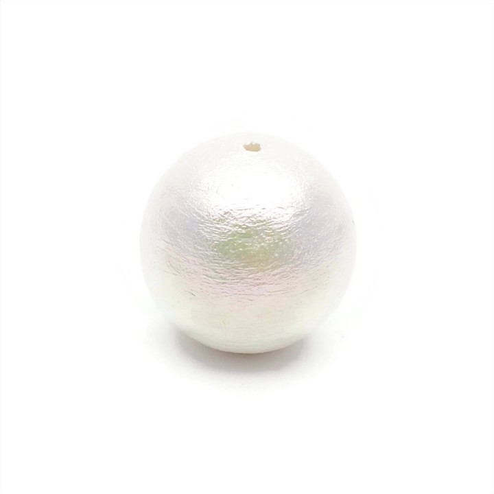 Cotton pearl 16mm(Japan), color rich white