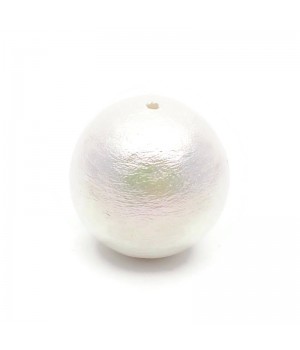 Cotton pearl 18mm(Japan), color rich white