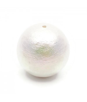 Cotton pearl 20mm(Japan), color rich white