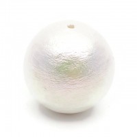 Хлопковый жемчуг 25мм(Япония), цвет rich white