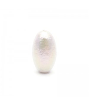 8:14mm cotton pearl oval(Japan), color rich white