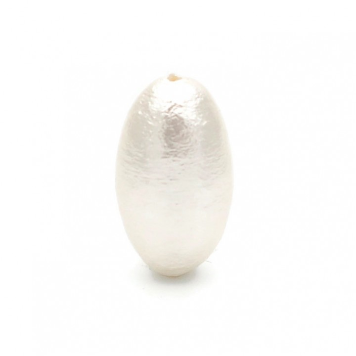 11:20mm cotton pearl oval(Japan), color white