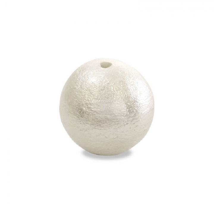 Cotton pearl 16mm (Japan), white