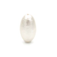 Хлопковый жемчуг овальный 8:14мм(Япония), цвет белый