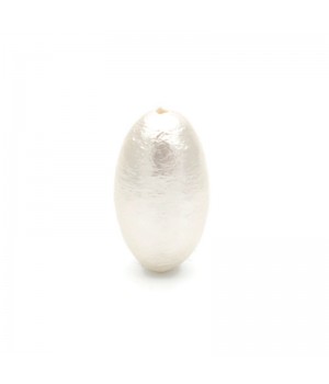 Хлопковый жемчуг овальный 8:14мм(Япония), цвет белый