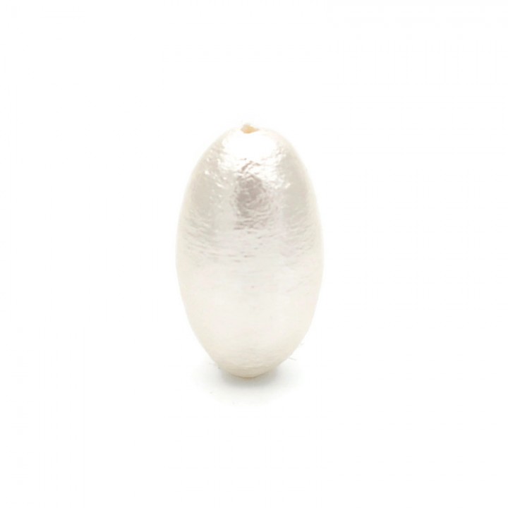 8:14mm cotton pearl oval(Japan), color white
