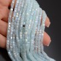 Кубик хрустальные бусины 3мм цвет голубой Фарфор АВ, 1 нить(~98 бусин)