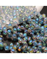 Бусины хрустальные Капелька 8мм цвет Vitrail Blue, 1 нить(~90 бусин)