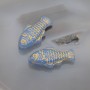 Czech Glass Fish Beads Blue color, 1 piece