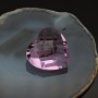 Colgante de cristal Corazón 28mm color Rosa, 1 pieza