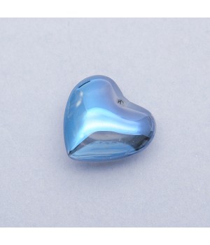 Colgante de cristal Corazón 24mm color Azul, 1 pieza
