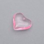 Colgante de cristal Corazón 24mm color Rosa, 1 pieza