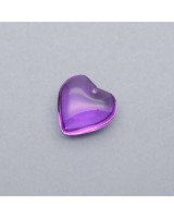Подвеска хрустальное Сердце 20мм цвет Аметист, 1 штука